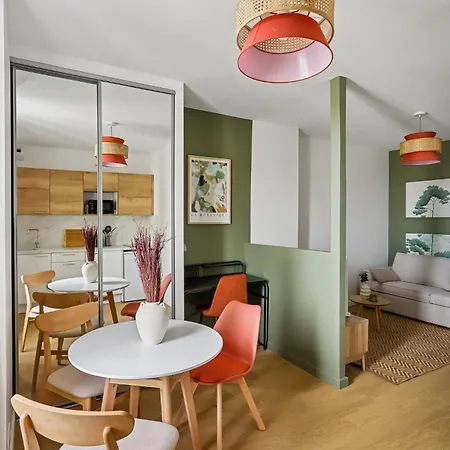 Studio Cosy De Mel - Jardin, Metro, Netflix, Bureau Apartament *